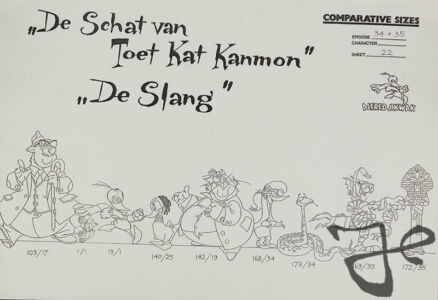 Character line-up for episode 34 and 35 © The Harald Siepermann Archive
