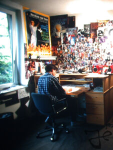 Harald’s office during his period at the Mad T Party studio in Dusseldorf © Hans Bacher