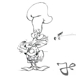 Character designs for Bruno Mozzarelli © The Harald Siepermann Archive