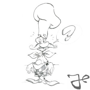 Character designs for Bruno Mozzarelli © The Harald Siepermann Archive