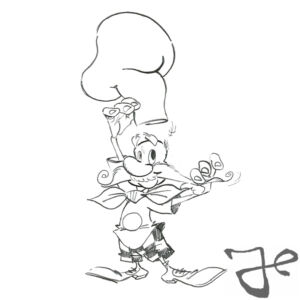 Character designs for Bruno Mozzarelli © The Harald Siepermann Archive