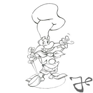 Character designs for Bruno Mozzarelli © The Harald Siepermann Archive