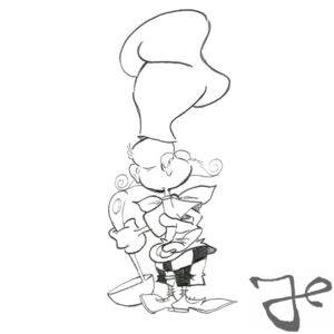 Character designs for Bruno Mozzarelli © The Harald Siepermann Archive