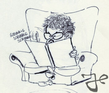 Hans Bacher sketch by Harald Siepermann © The Harald Siepermann Archive