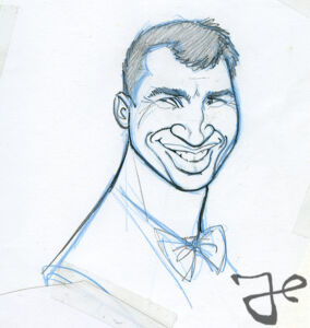 Character design for the Klitschko Brothers television series © The Harald Siepermann Archive