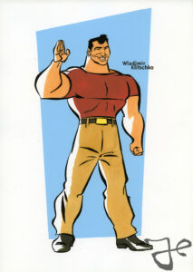 Character design for the Klitschko Brothers television series © The Harald Siepermann Archive