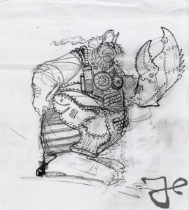 John Silver design by Harald Siepermann © Walt Disney Enterprise