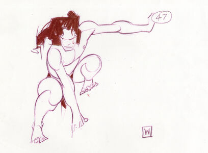 John Watkiss Tarzan anatomy © Walt Disney Enterprise
