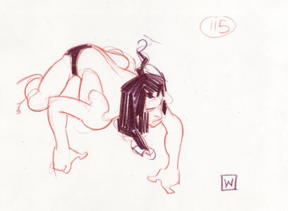 John Watkiss Tarzan anatomy © Walt Disney Enterprise