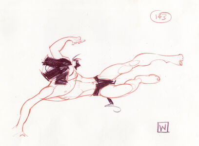 John Watkiss Tarzan anatomy © Walt Disney Enterprise