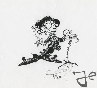 Sketch of Michael Duckson by Harald Siepermann © The Harald Siepermann Archive