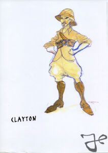 Early Clayton designs for Walt Disney's Tarzan by Harald Siepermann © Walt Disney Enterprise