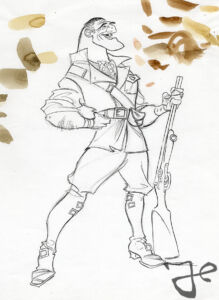 Harald Siepermann's design for Clayton for Walt Disney's Tarzan by Harald Siepermann © Walt Disney Enterprise