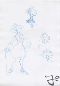 Visual development by Harald Siepermann for Dr. Doppler from Treasure Planet