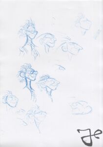 Visual development by Harald Siepermann for Dr. Doppler from Treasure Planet